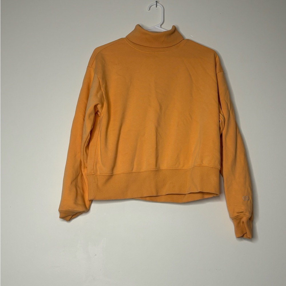 Orange Turtleneck Sweatshirt